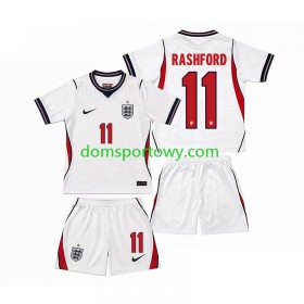 Koszulka Anglia Marcus Rashford 11 Dziecięcy Domowe Koszulki Piłkarskie World Cup 2026 Krótki Rękaw